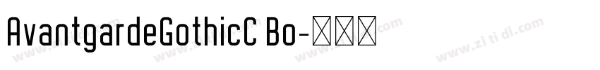 AvantgardeGothicC Bo字体转换